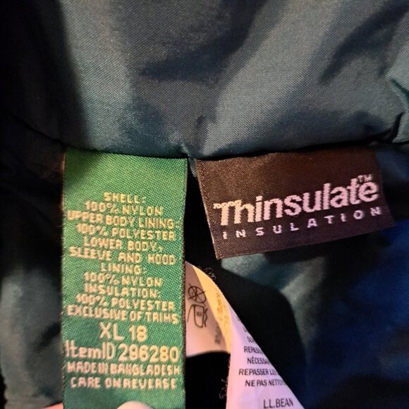 L.L. Bean Kids Green and Blue Jacket - Picture 3 of 9